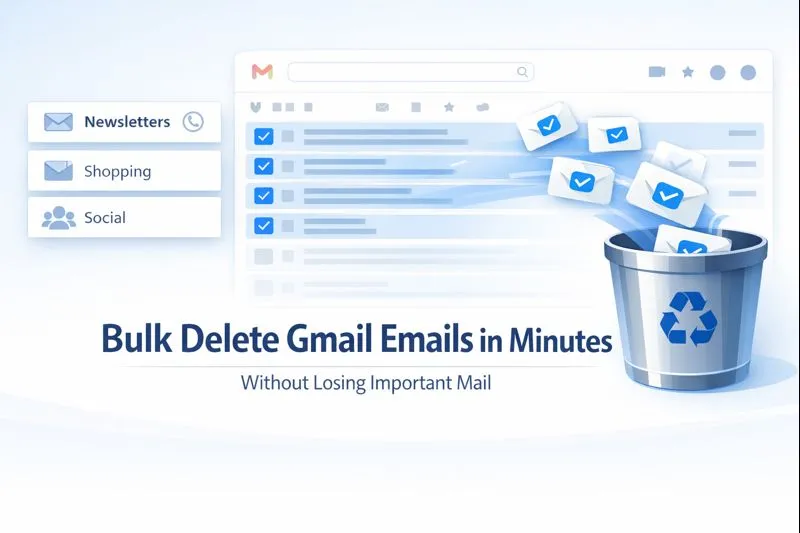 How to Bulk Delete Gmail Emails in Minutes (Without Losing Important Mail)